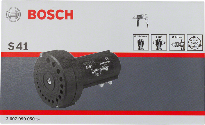 Bosch S41 poranterän teroitin.