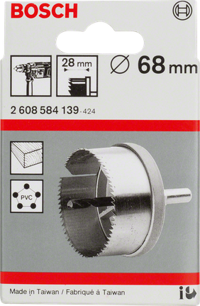 Bosch 68 mm reiänleikkuri.
