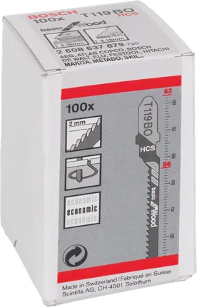 Bosch pistosahan terät T 119 BO.