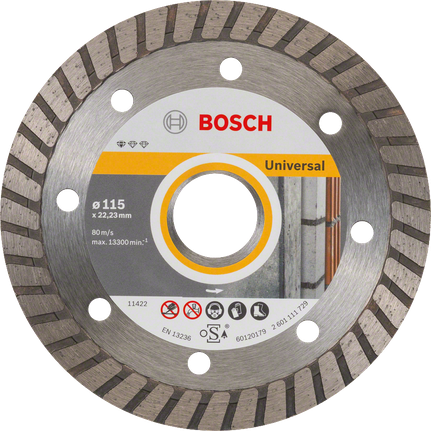 Bosch yleiskäyttöinen timanttikatkaisulaikka kulmahiomakoneisiin.
