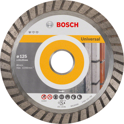 Bosch yleiskäyttöinen timanttikatkaisulaikka rakennusmateriaaleille.