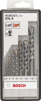 Bosch 7-osainen CYL-3 betoniporanteräsarja 4–12 mm.