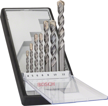 Bosch 7-osainen Robust Line CYL-3 -betoniporanteräsarja.