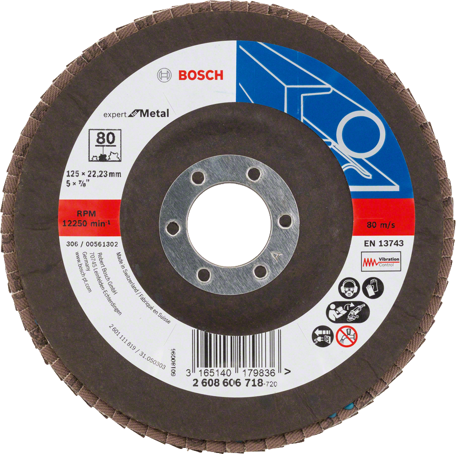 Bosch lamellihiomalaikka X551 Expert for Metal, 125 mm, karkeus 80.