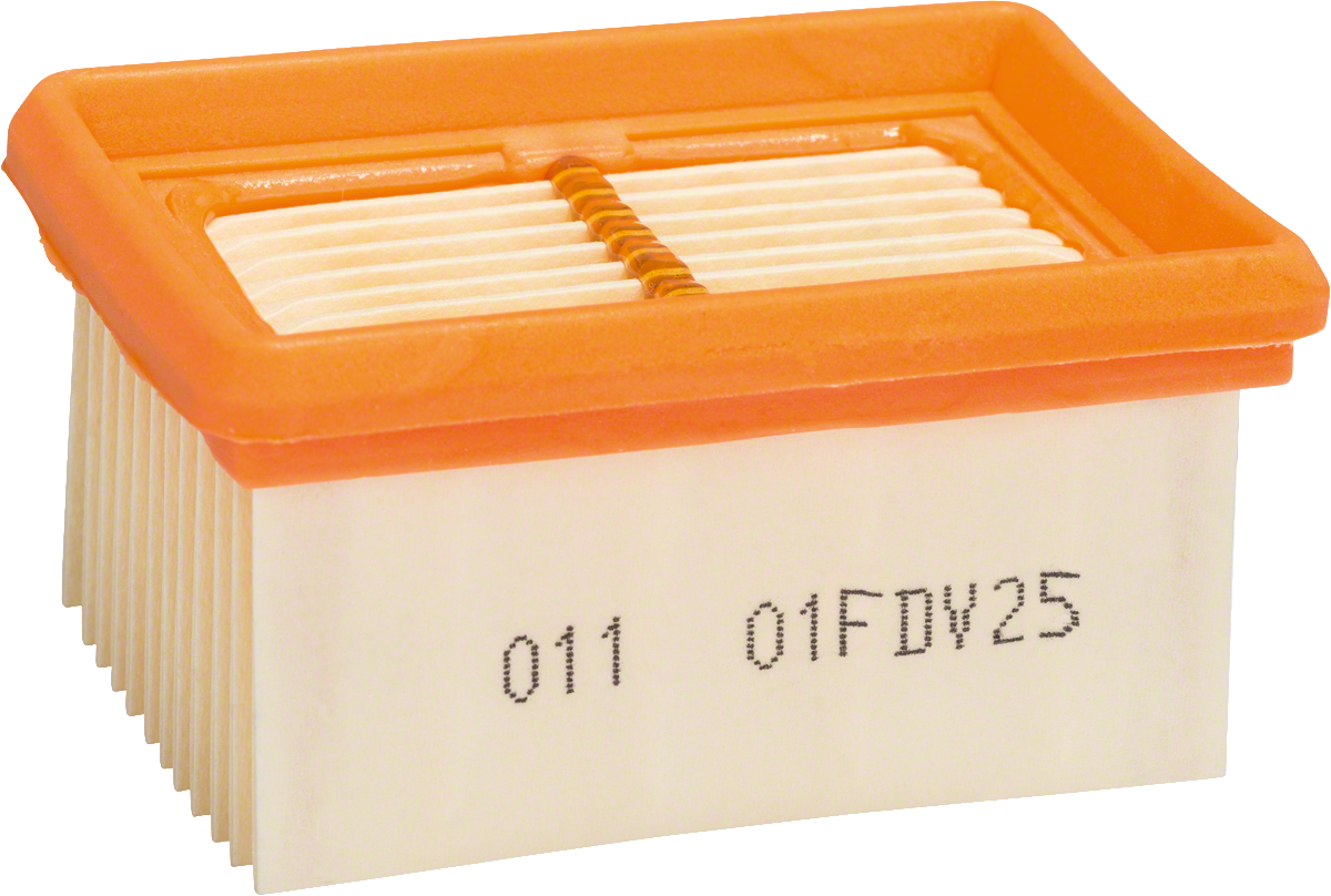 Bosch suorakaiteen muotoinen laskostettu pölysuodatin pölynimureihin.