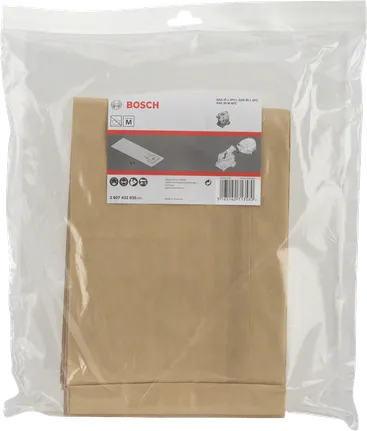Bosch paperinen pölypussipakkaus.
