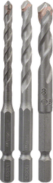 Bosch 3-osainen HEX-9-keraamisten laattojen poranteräsarja 5/6/8 mm.