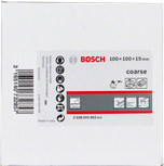 Bosch -lamellihiomalaikka, jossa on fleeceä, karkea karkeus.