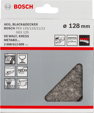 Bosch -kiillotushuopa 128 mm.