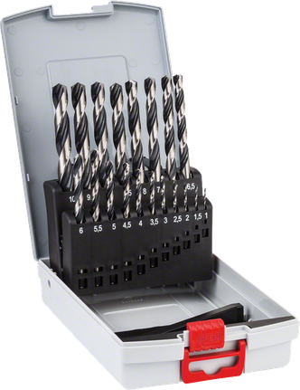 Bosch HSS-kierreporanteräsarja PointTeQ, 19 osaa, ProBoxissa.