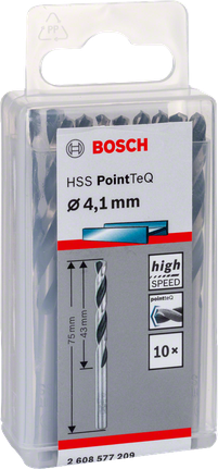Bosch HSS PointTeQ 4,1 mm poranterät.