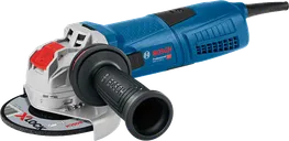 Bosch GWX 13-125 S kulmahiomakone kantolaukussa.