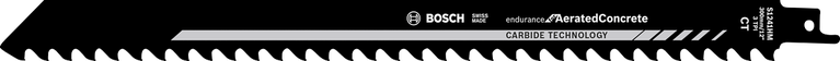 Bosch S 1241 HM kovametallista valmistettu edestakaisin liikkuva sahanterä kevytbetonille.