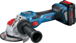 Bosch GWX 18V-15 SC akkukulmahiomakone kantolaukussa.