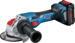 Bosch GWX 18V-15 C akkukulmahiomakone kotelossa.