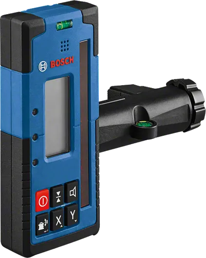 Bosch LR 60 -laservastaanotin kiinnityspuristimella.