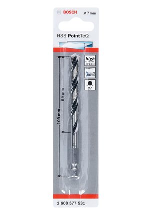 Bosch HSS PointTeQ kuusiokoloporanterä 7,0 mm.