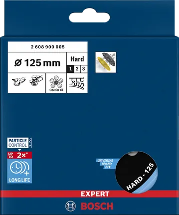 Bosch EXPERT 125 mm kova monireikäinen hiomalautanen.
