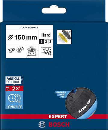 Bosch EXPERT monireikäinen hiomalautanen, 150 mm, kova.