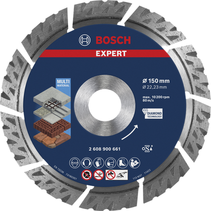 Bosch EXPERT -timanttikatkaisulaikka monimateriaalille, 150 mm.