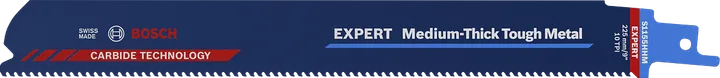 Bosch EXPERT keskipaksu, kestävä metallikarbidipuukkosahanterä.