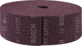 Bosch EXPERT N880 fleecerulla, viininpunainen, keskikokoinen A, 115 mm x 10 m.