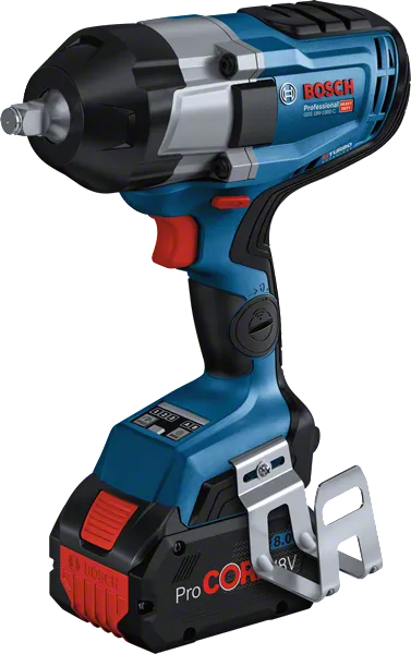 Bosch GDS 18V-1000 C akkukäyttöinen iskuruuvinväännin, maks. 1000 Nm vääntömomentti.