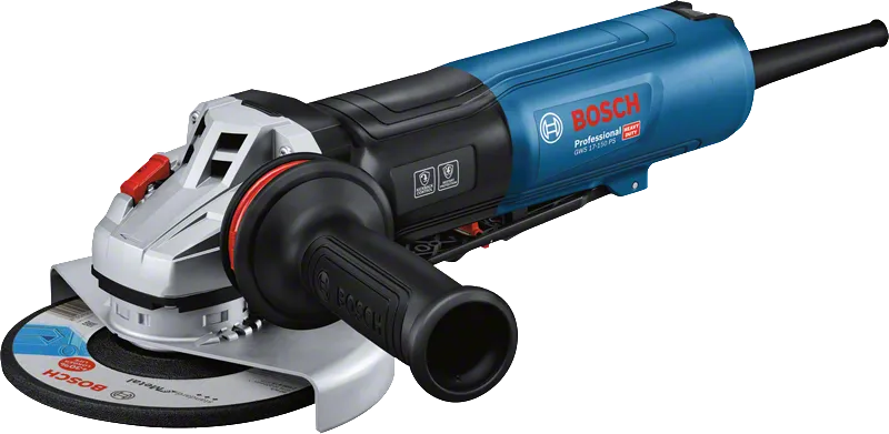 Bosch GWS 17-150 PS -kulmahiomakone ergonomisella kahvalla.