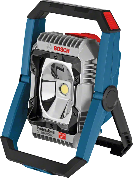 Bosch GLI 18V-2200 C LED-työvalo säädettävällä jalustalla.