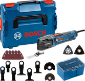 Bosch GOP 30-28 monitoimityökalusarja lisävarusteineen.