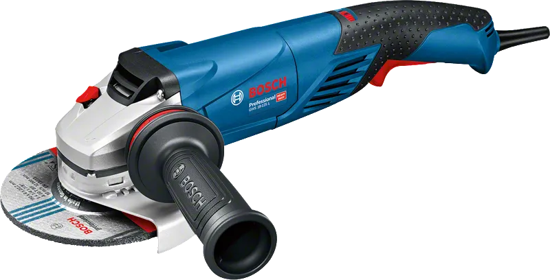 Bosch GWS 18-125 SL -kulmahiomakone ergonomisella kahvalla.