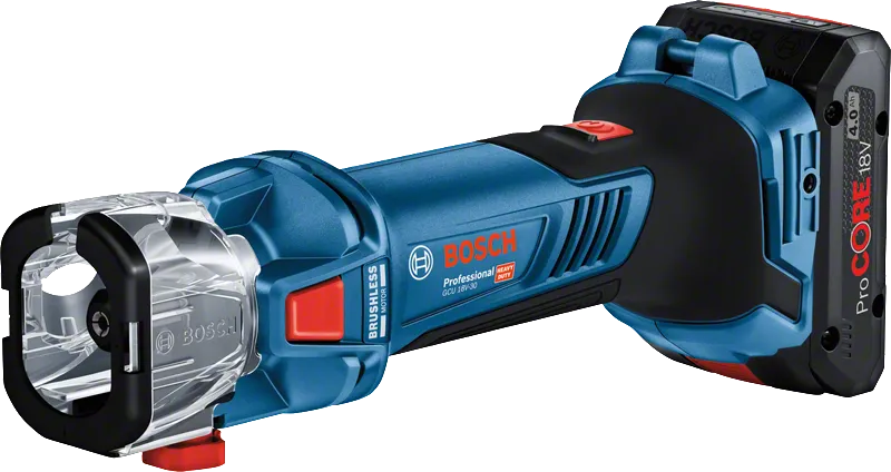Bosch GCU 18V-30 akkukäyttöinen kipsilevyjyrsin.