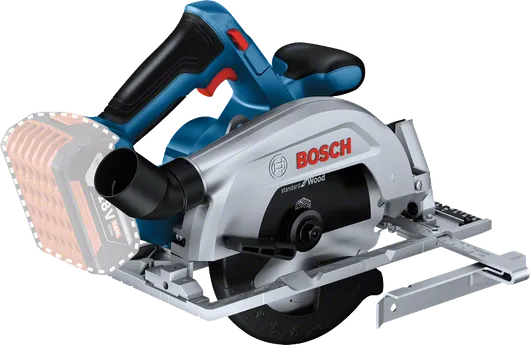 Bosch GKS 185-LI akkukäyttöinen pyörösaha sivuohjaimella.