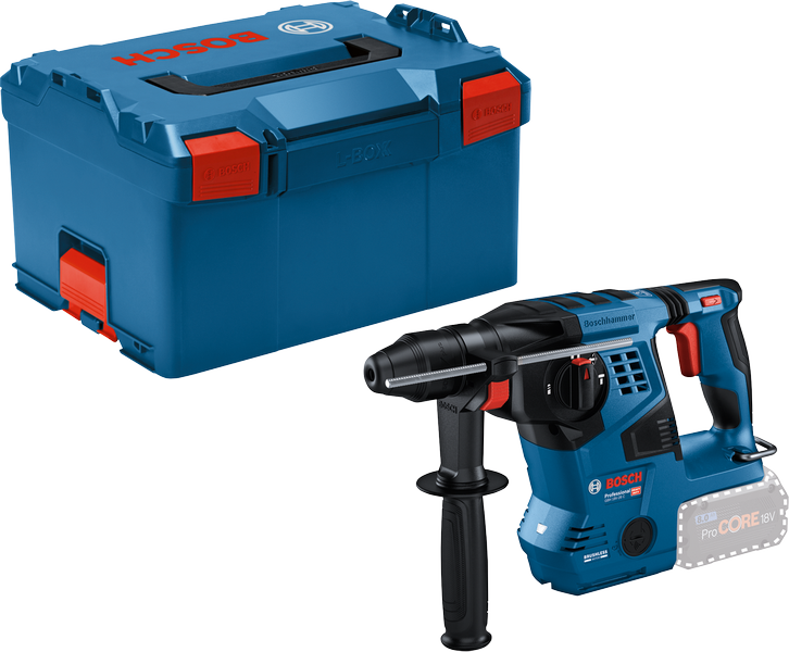 Bosch GBH 18V-28 C poravasara L-Boxx-laukussa.