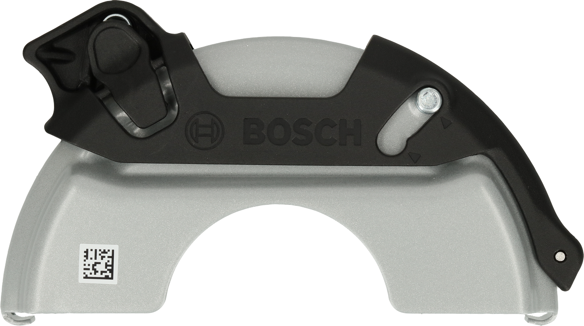 Bosch kulmahiomakoneen suojus turvalliseen leikkaamiseen.