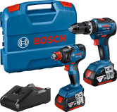 Bosch GSB 18V-55 ja GDX 18V-200 akkuporakonesarja.