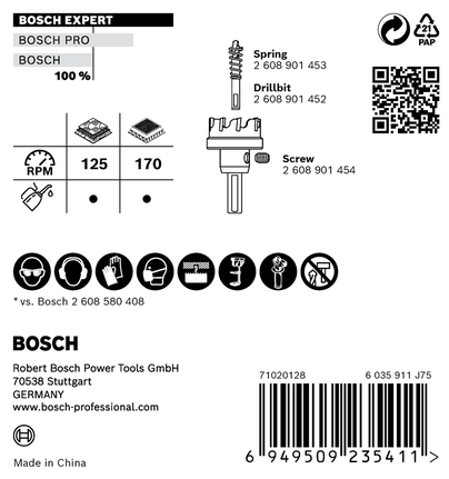 Bosch EXPERT -levyreikäsaha 95 mm.