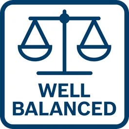  Vaivaton työskentely kevyen ja tasapainoisen rakenteen ansiosta.