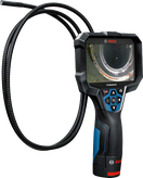 Bosch GIC 12V-5-27 C -tarkastuskamera 5 tuuman näytöllä.