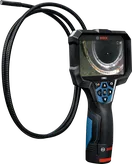 Bosch GIC 12V-5-27 C -tarkastuskamera 5 tuuman näytöllä.