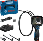 Bosch GIC 12V-5-27 C -tarkastuskamera lisävarusteineen.