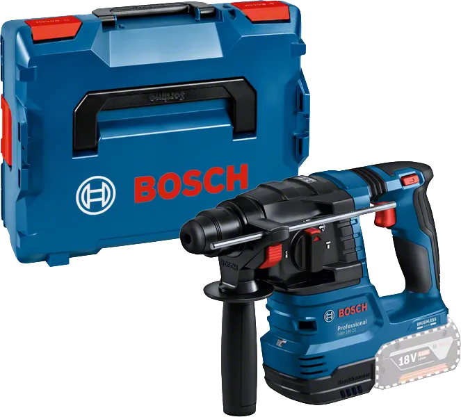 Bosch GBH 18V-22 poravasara kantolaukussa.
