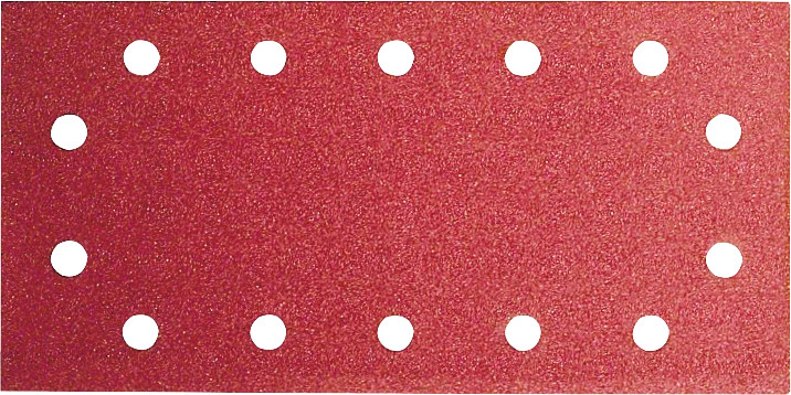 Bosch -hiomapaperi, jossa on 14 pölynpoistoreikää.