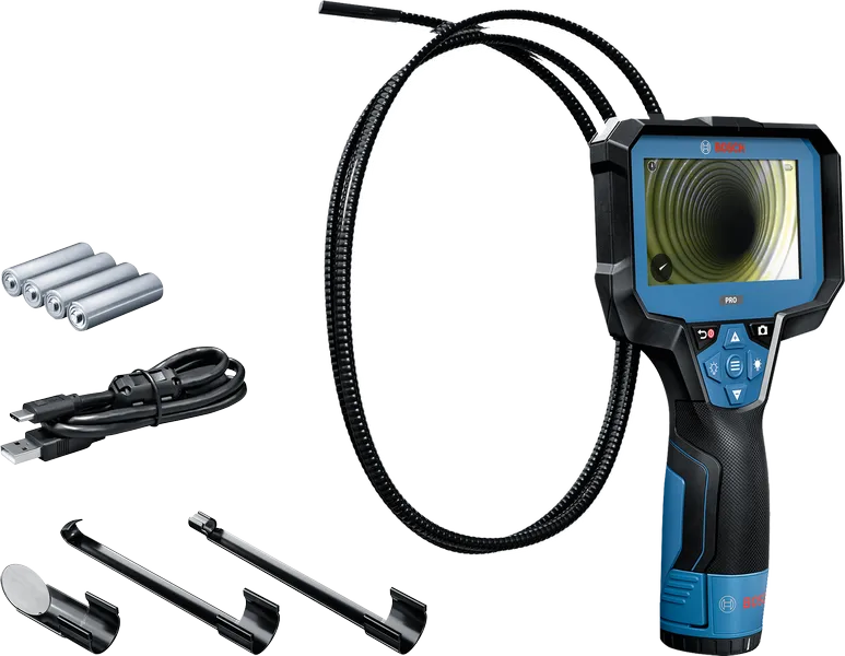 Bosch tarkastuskamera GIC 4-23 C lisävarusteineen.