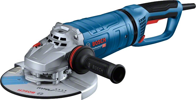 Bosch GWS 27-230 PR -kulmahiomakone ergonomisella kahvalla.