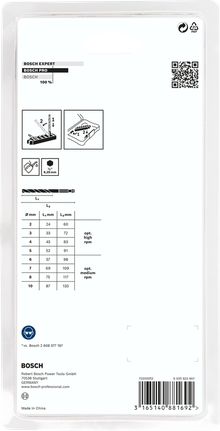 Bosch PRO Metal HSS-G -iskuporanteräsarja 8 osaa.