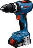 Bosch GSB 18V-65 akkuporakone 2 Ah akulla.