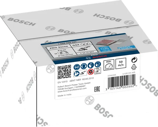 Bosch PRO Stone -kartiokuppilaikka G54 kiven hiomiseen.