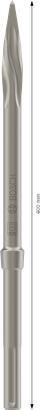 Bosch PRO SDS max-5C -piikkitaltta 400 mm.