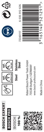 Bosch PRO HSS-Co -kierukkaporanterä 8×75×117 mm 5 kpl.